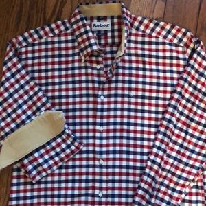 Barbour long sleeve button down flannel
